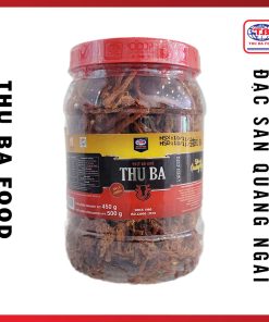 Thịt bò khô sợi Thu Ba 500g hũ nhựa, ngon, chất lượng cao cấp